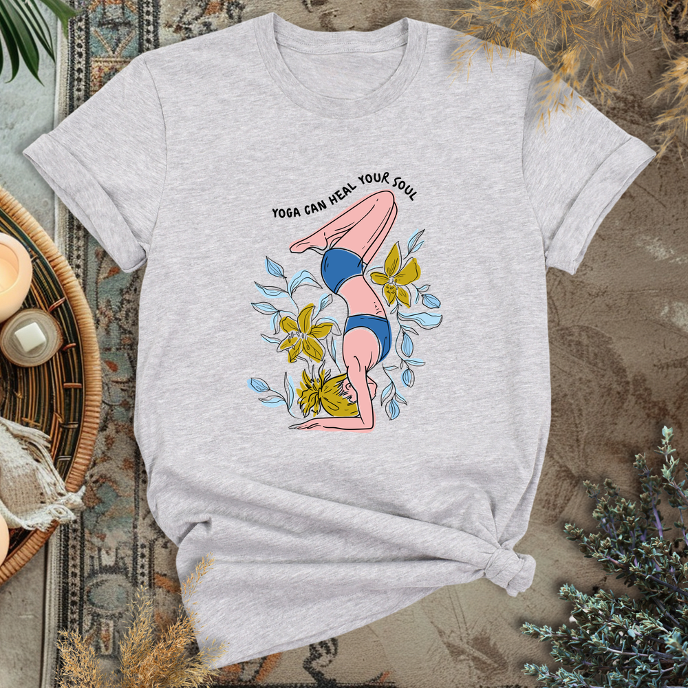 Soul Healer Yoga T-Shirt - Athletic Heather
