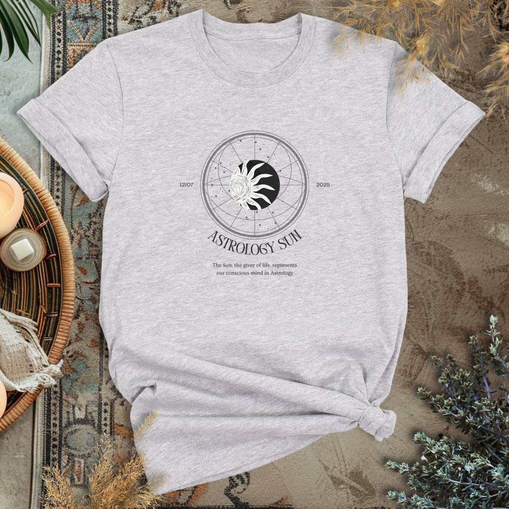 Astrology Sun T-Shirt - Athletic Heather