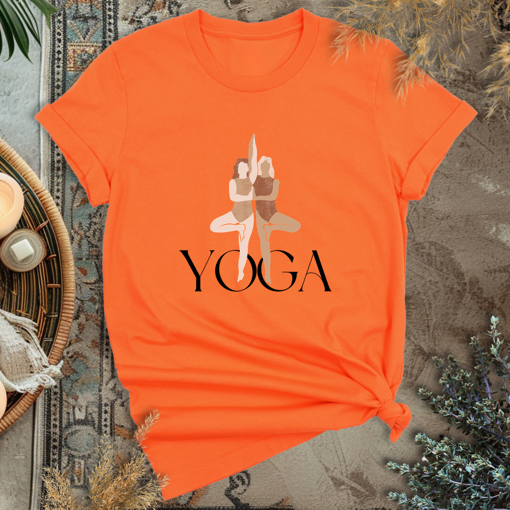 Yoga Sisters T-Shirt - Orange