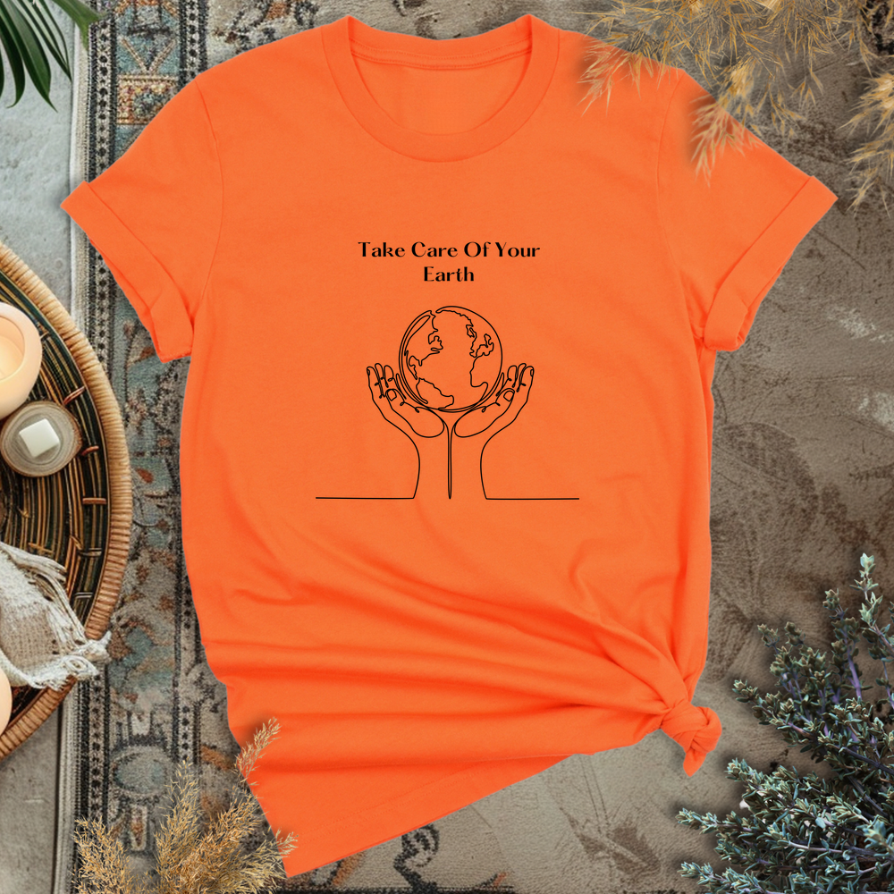 Hands for Earth T-Shirt - Orange