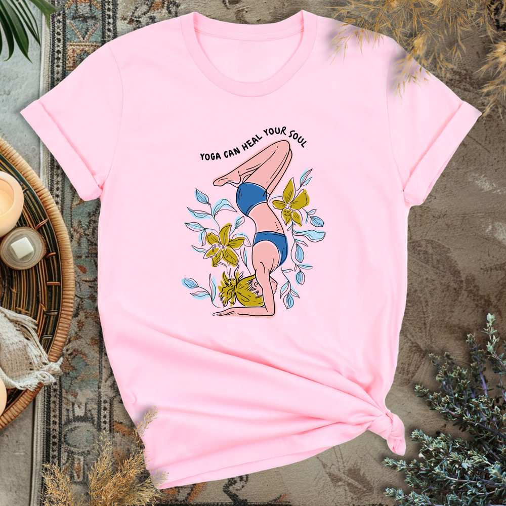 Soul Healer Yoga T-Shirt - Pink