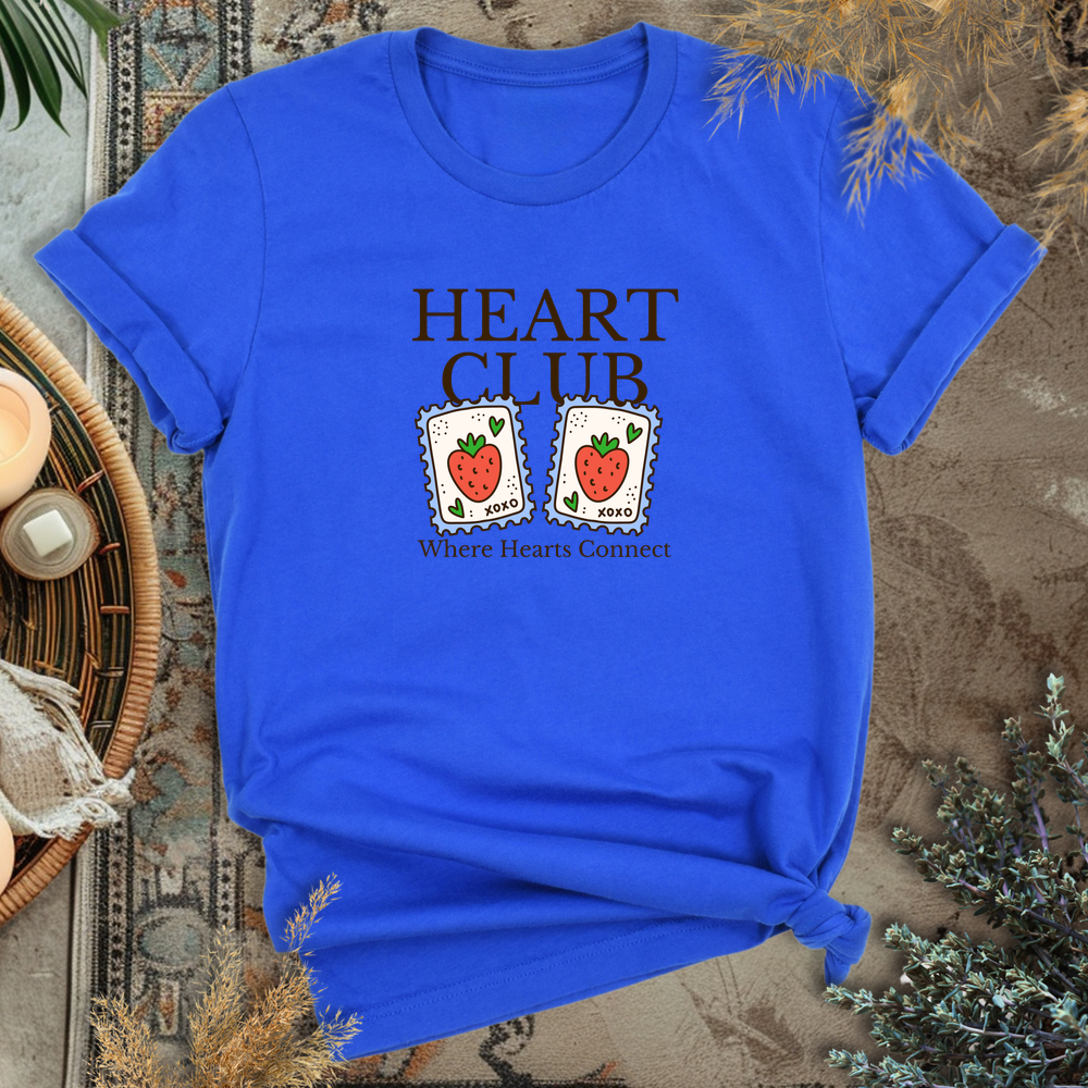 Strawberry Heart Club T-Shirt - True Royal