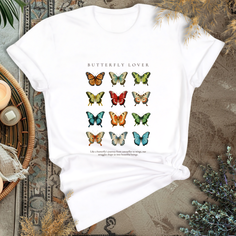 Rise & Shine Butterfly T-Shirt - White