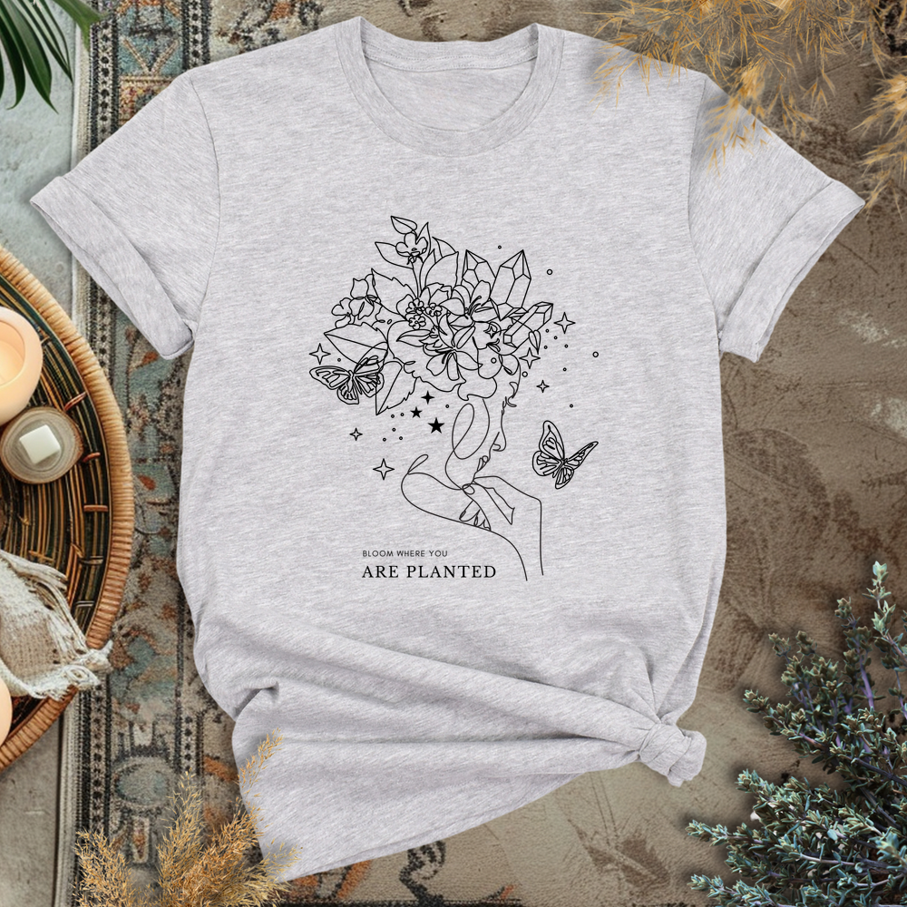 Floral Fantasy T-Shirt - Athletic Heather