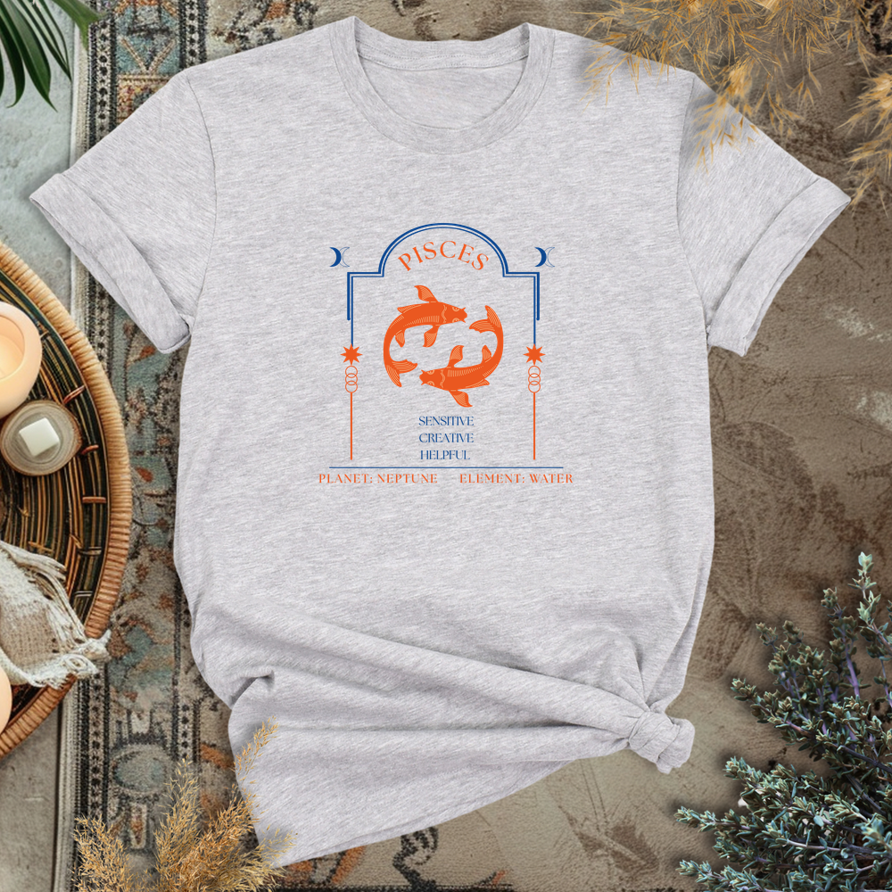 Pisces T-Shirt - Athletic Heather