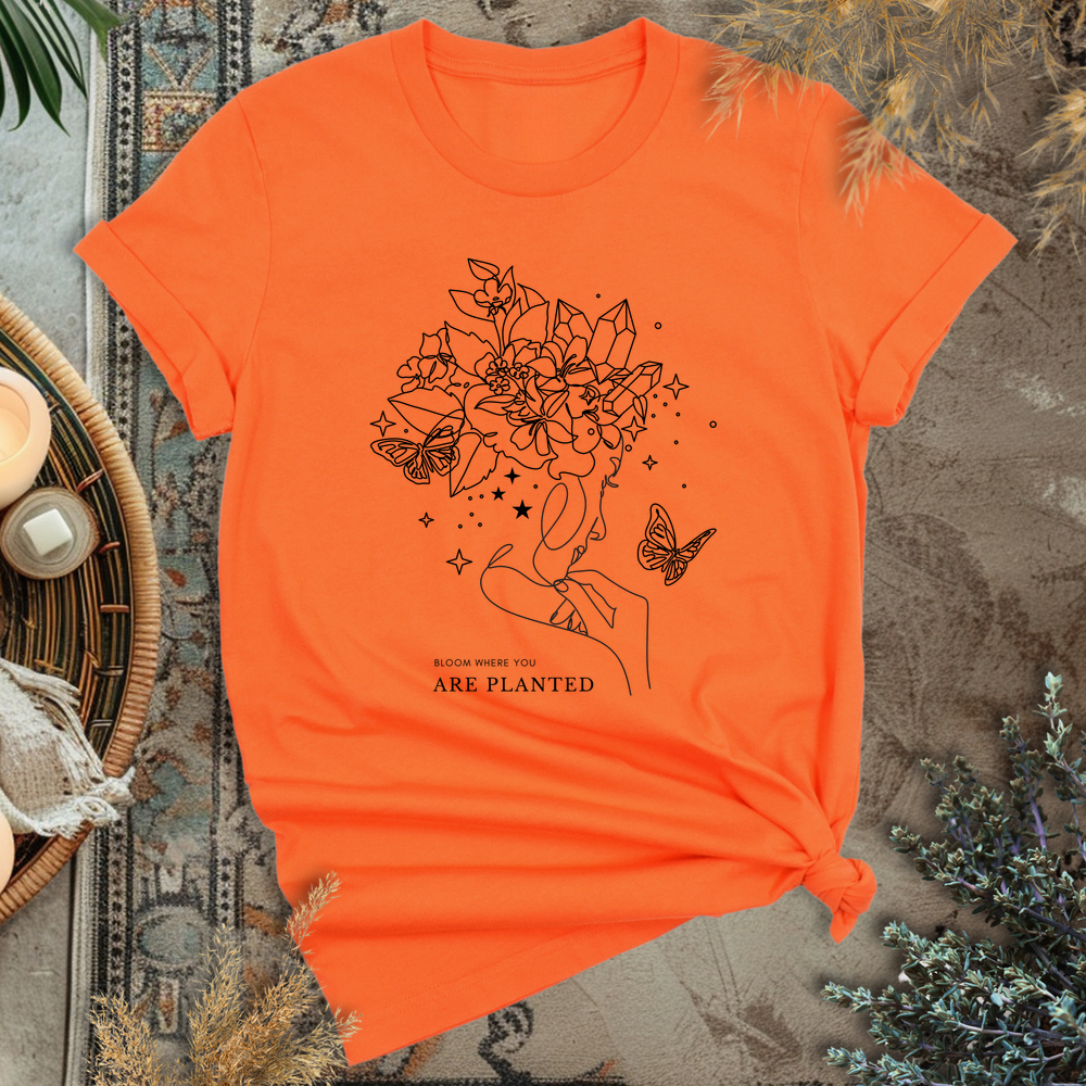 Floral Fantasy T-Shirt - Orange