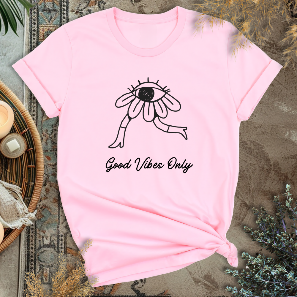 Walk of Good Vibes T-Shirt - Pink
