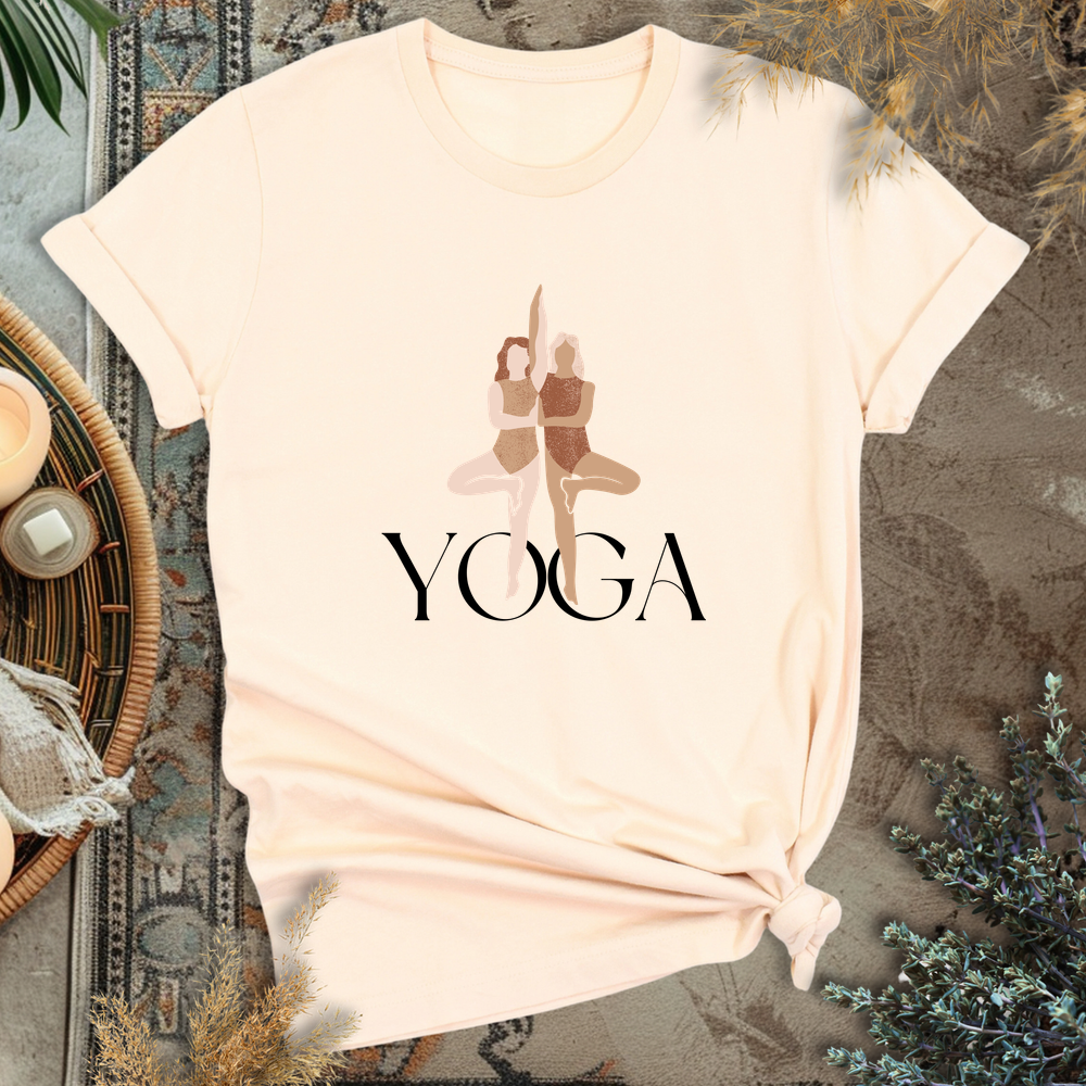 Yoga Sisters T-Shirt - Soft Cream