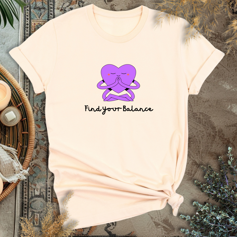 Find your Balance T-Shirt - Soft Cream