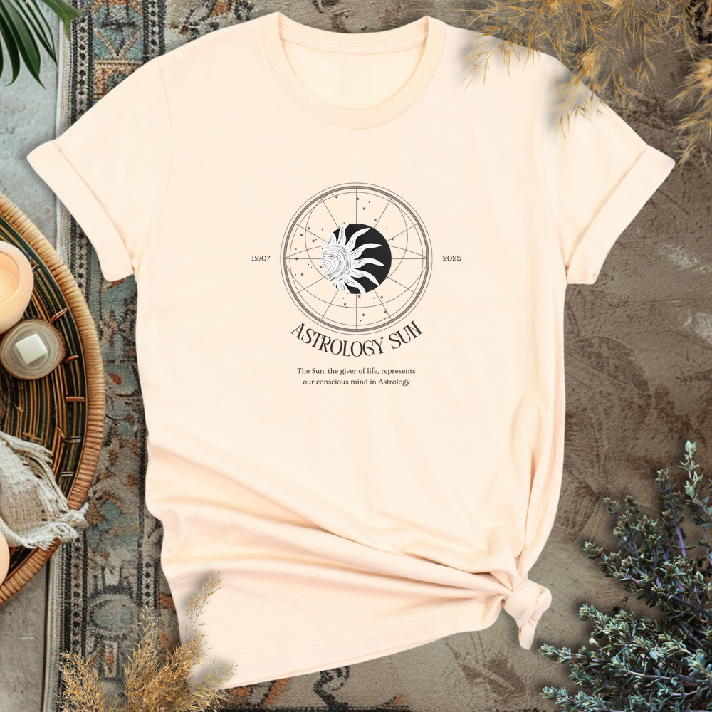 Astrology Sun T-Shirt - Soft Cream