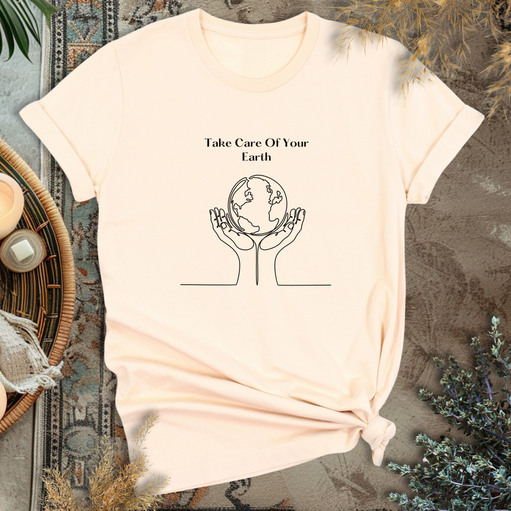 Hands for Earth T-Shirt - Soft Cream
