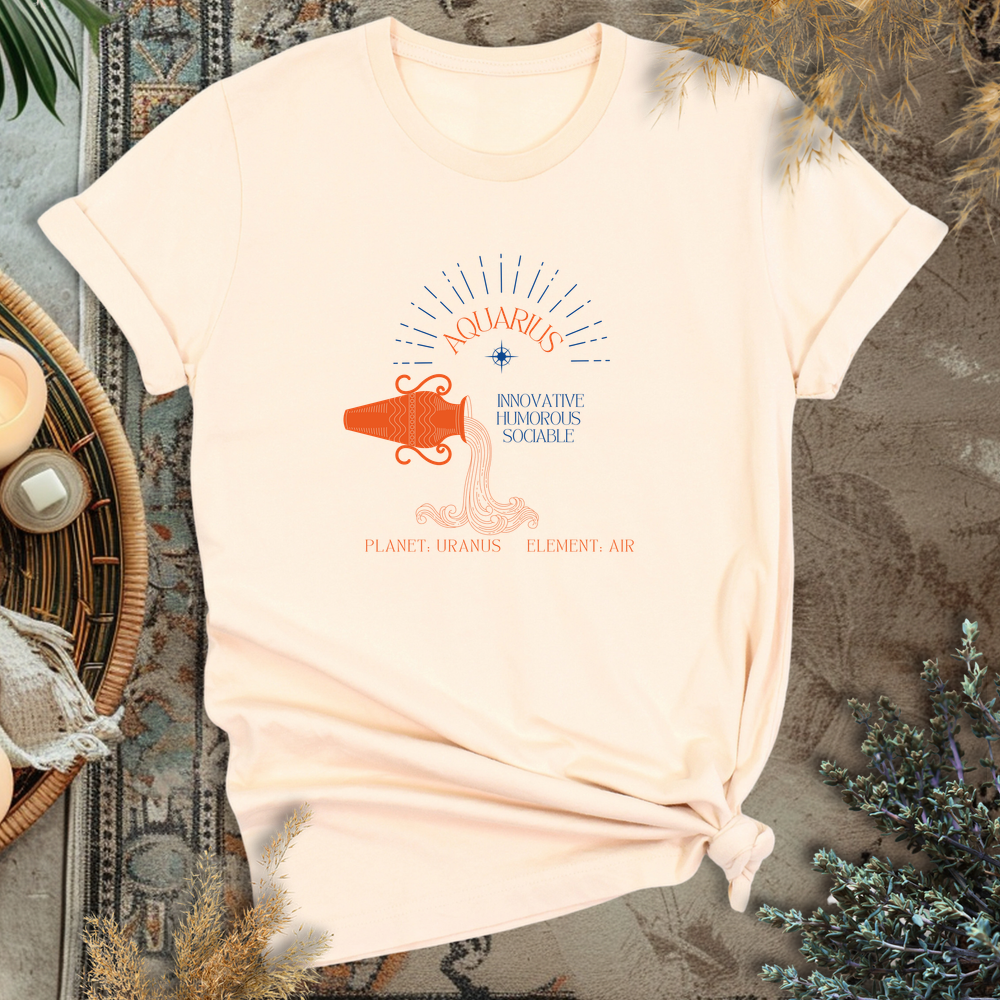 Aquarius T-Shirt - Soft Cream