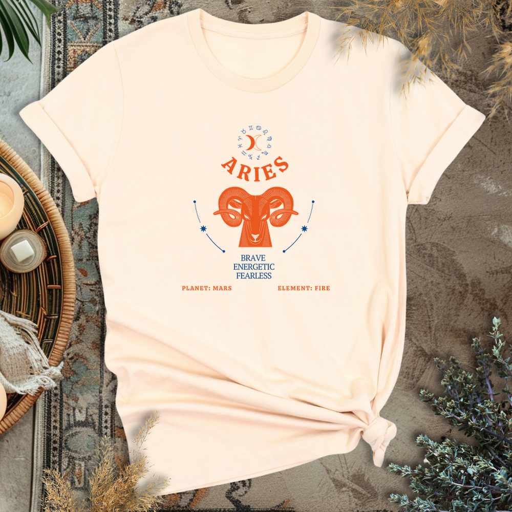 Aries T-Shirt - Soft Cream